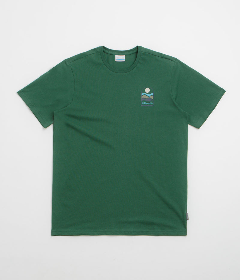 Columbia Explorers Canyon Back T-Shirt in Rain Forest and Get Hiked