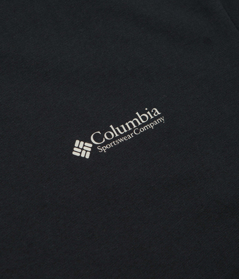 Columbia Explorers Canyon Long Sleeve T-Shirt in Black and Branded Blanket