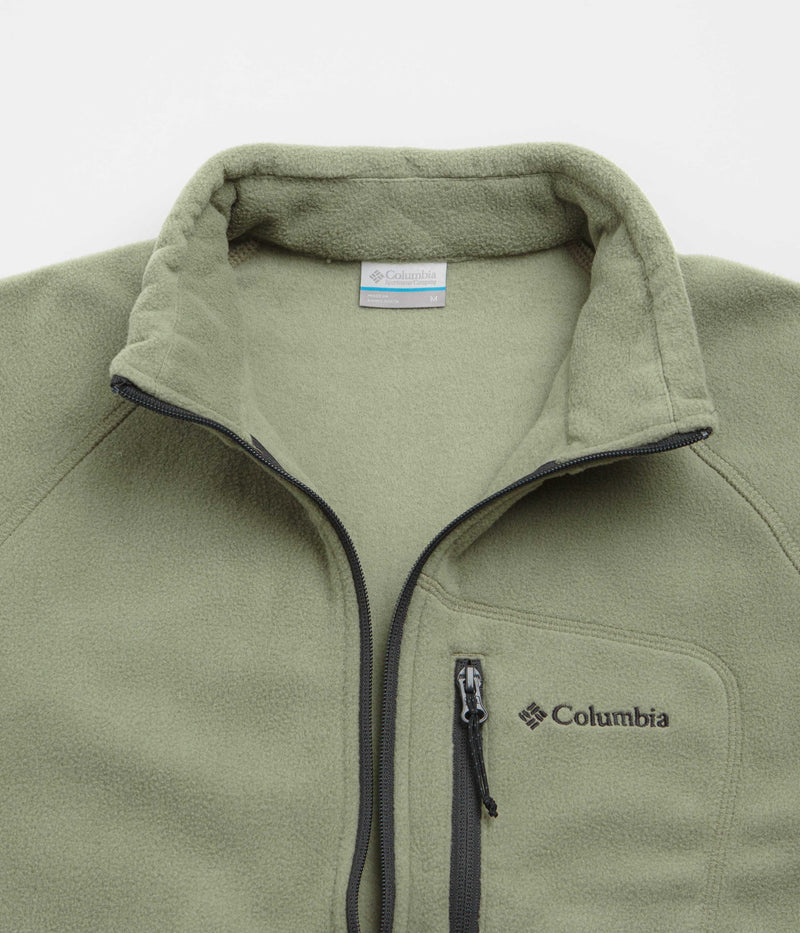 Columbia Fast Trek III Half Zip Fleece in Stone Green and Shark