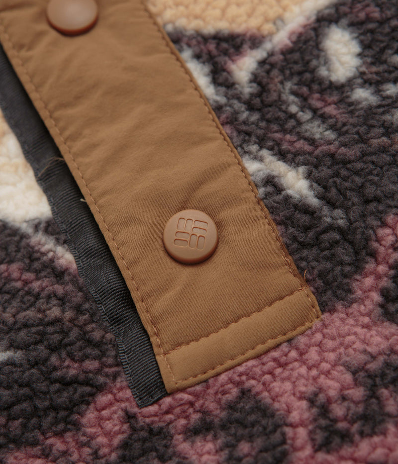 Columbia Helvetia II Printed Half Snap Fleece in Camel Brown and Sisters