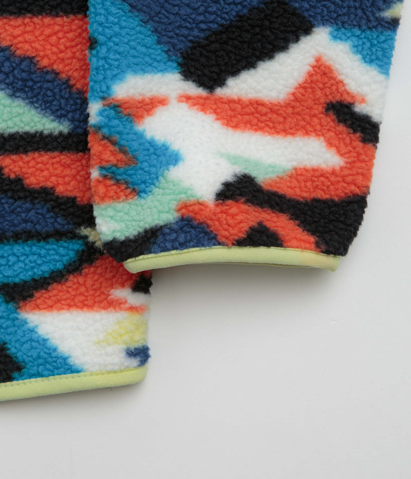 Columbia Helvetia II Printed Half Snap Fleece in Compass Blue and Reflections