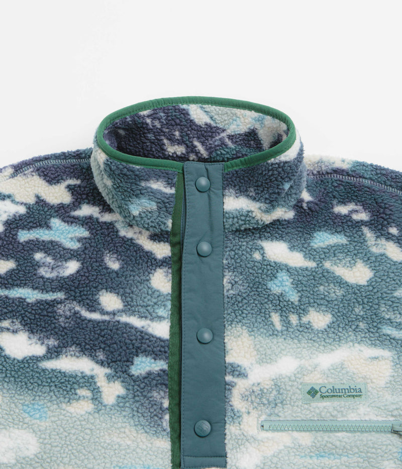 Columbia Helvetia II Printed Half Snap Fleece in Crushed Blue and Sisters