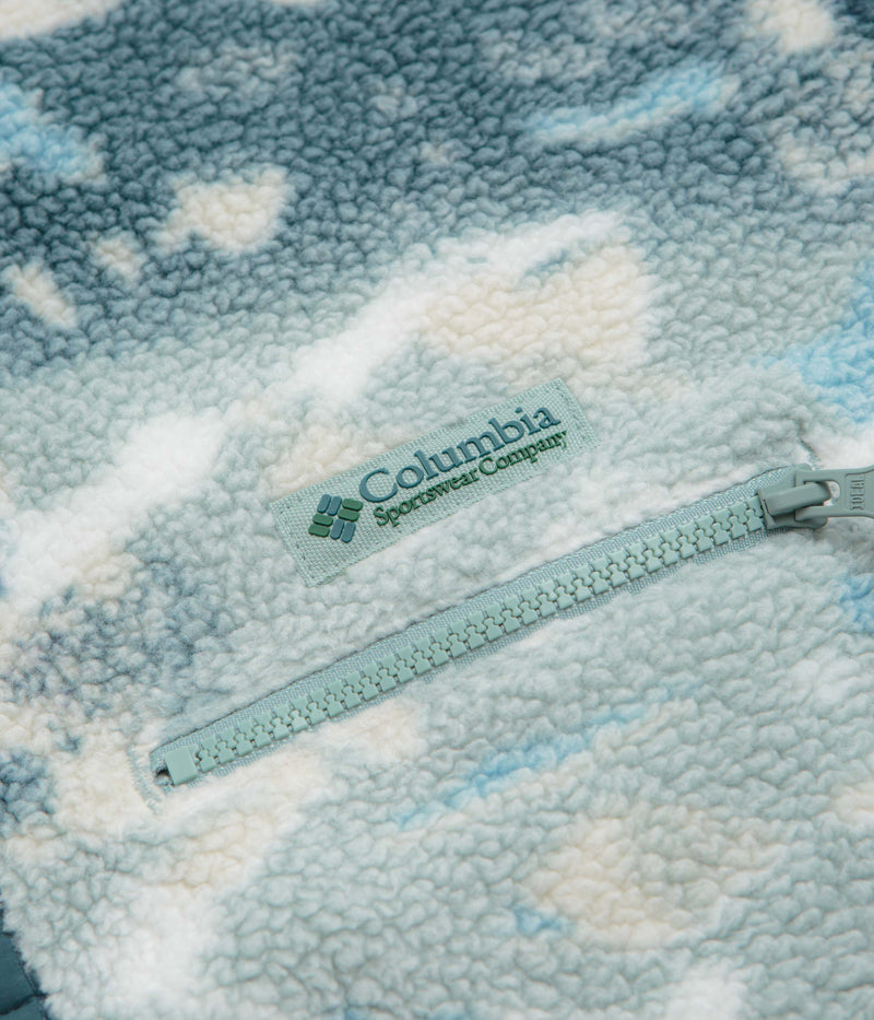 Columbia Helvetia II Printed Half Snap Fleece in Crushed Blue and Sisters