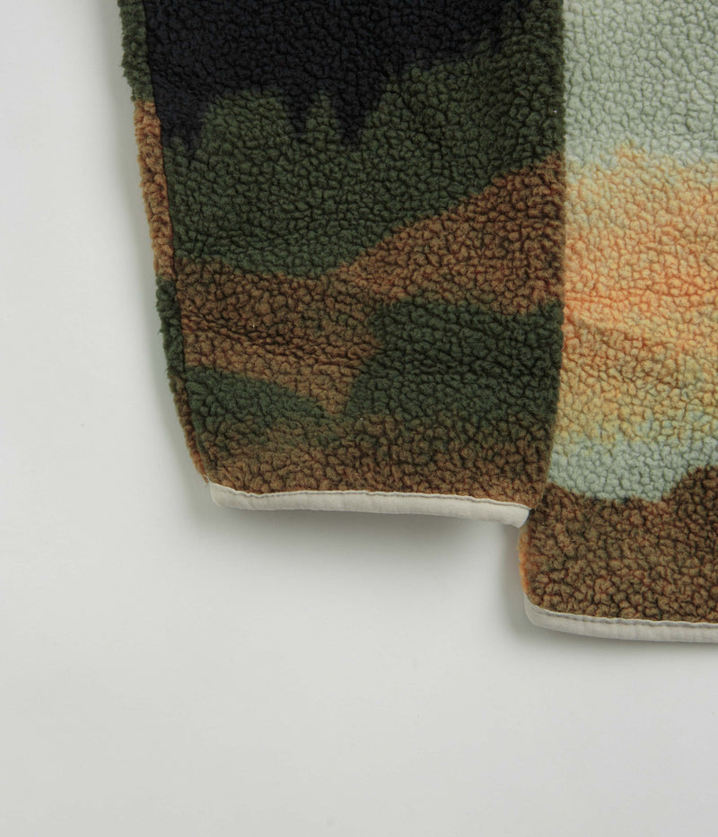 Columbia Helvetia II Printed Half Snap Fleece in Greenscape Dolomites