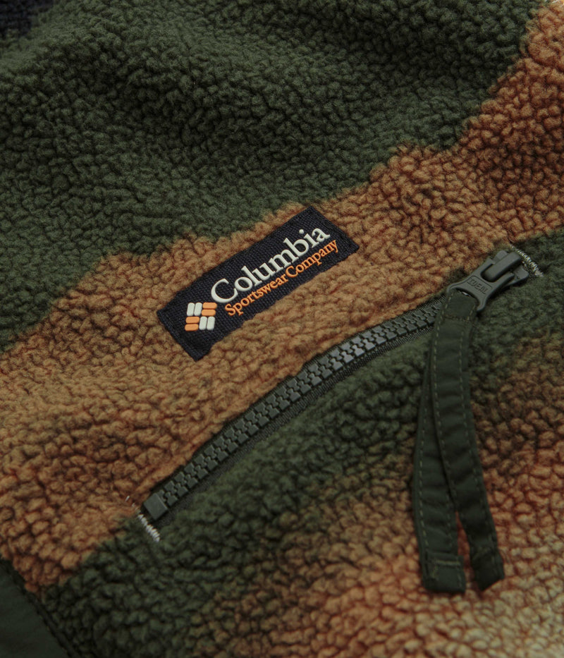 Columbia Helvetia II Printed Half Snap Fleece in Greenscape Dolomites