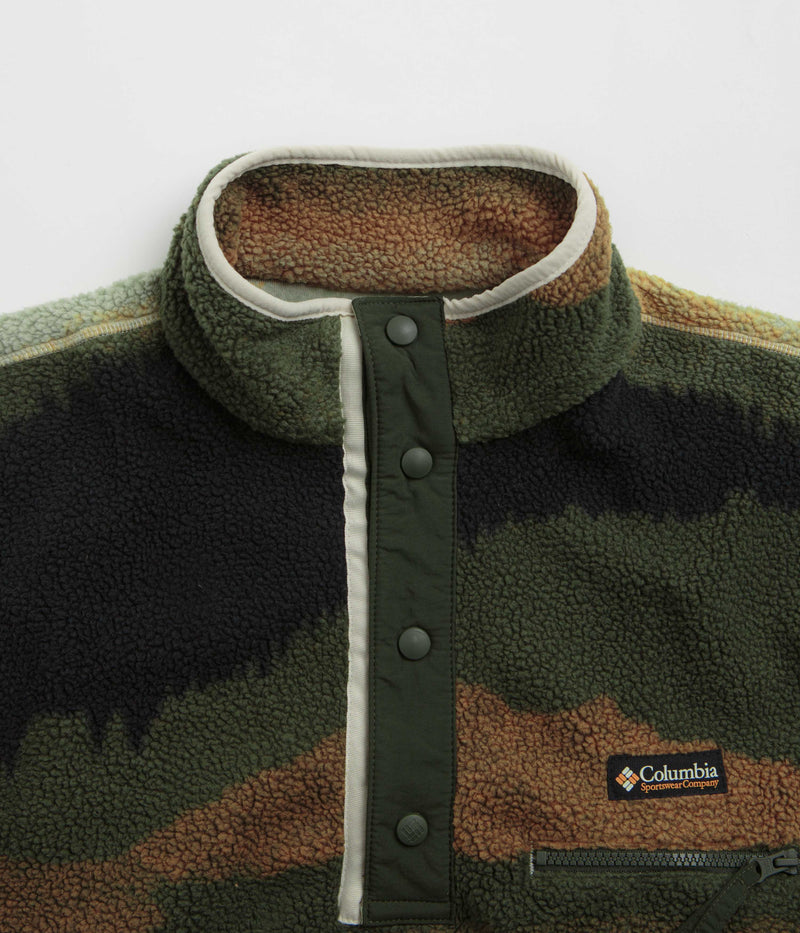 Columbia Helvetia II Printed Half Snap Fleece in Greenscape Dolomites