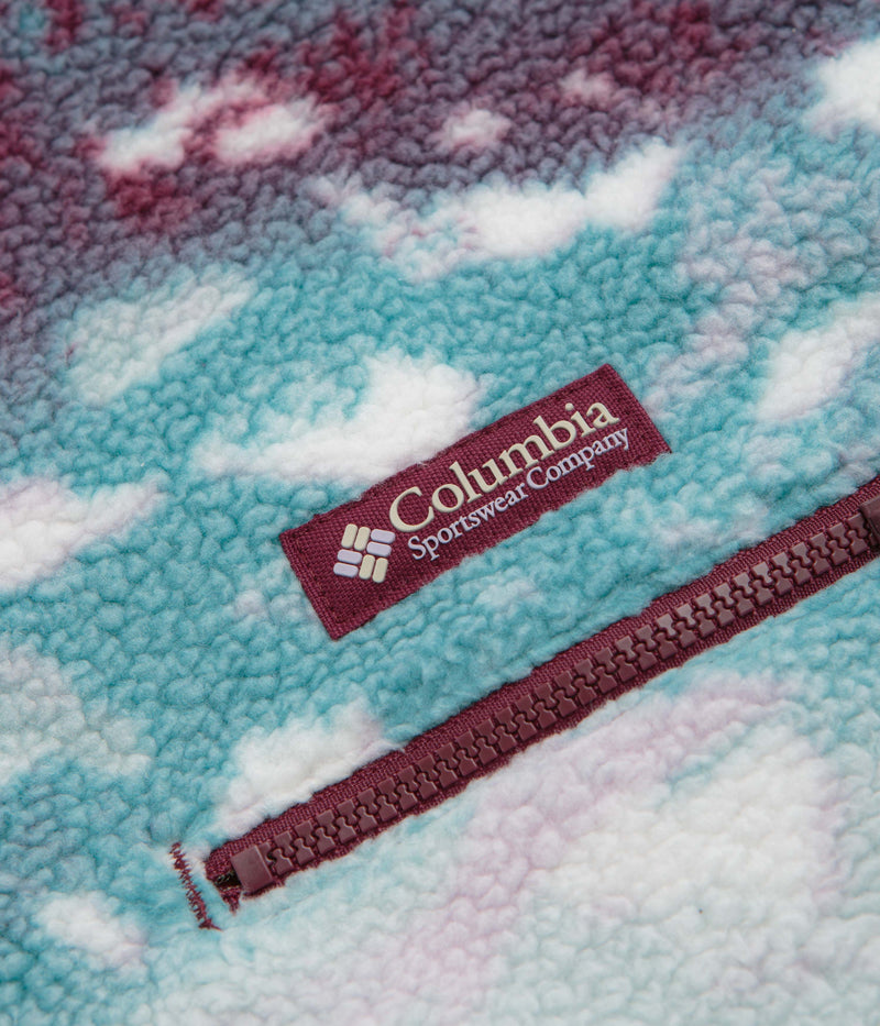 Columbia Helvetia II Printed Half Snap Fleece in Rich Wine and Sisters