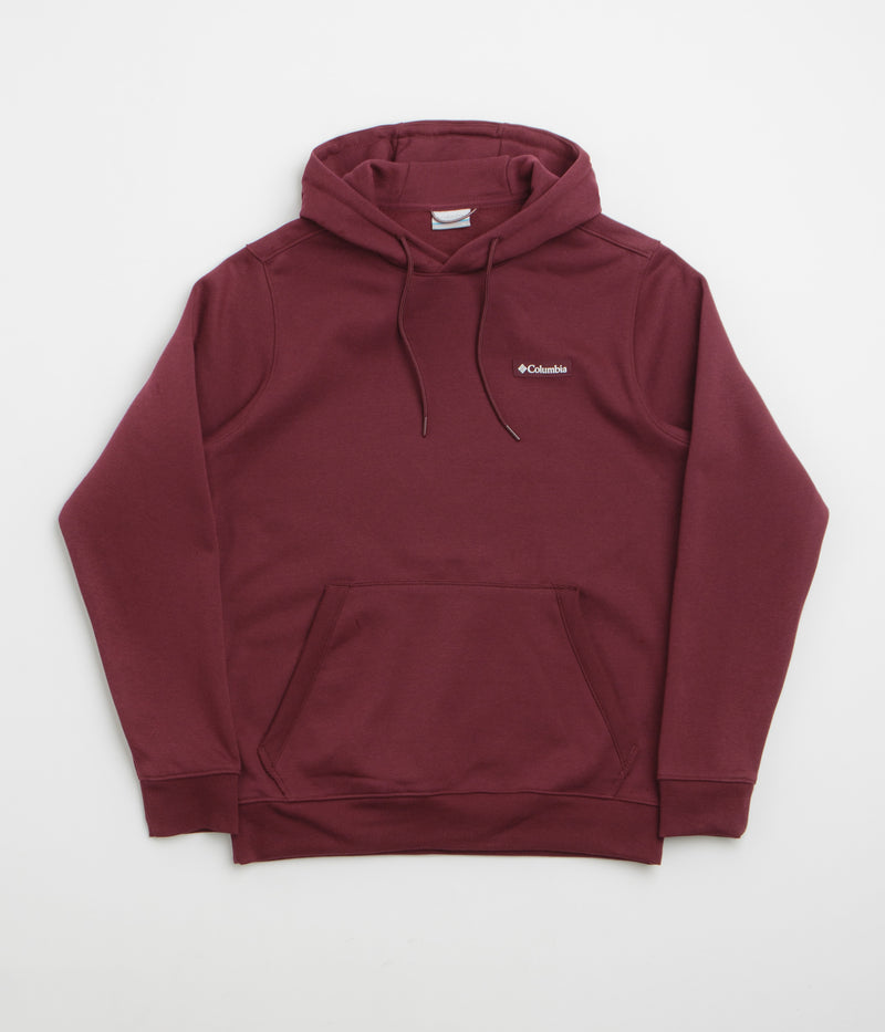 Columbia Meridian Creek Graphic Hoodie in Rich Wine and Branded Blanket