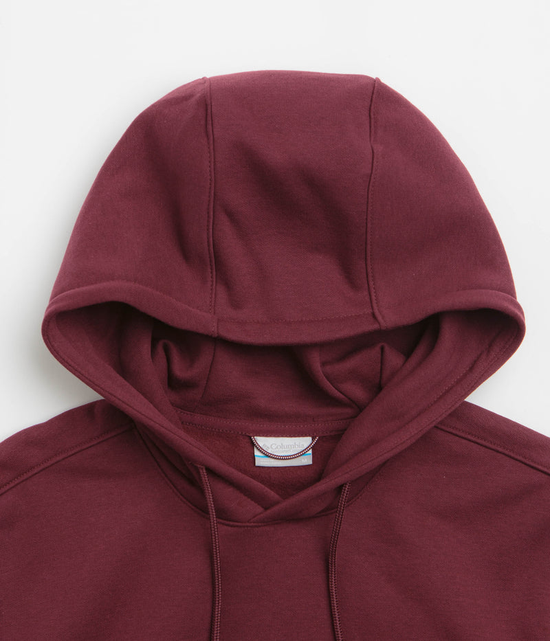 Columbia Meridian Creek Graphic Hoodie in Rich Wine and Branded Blanket