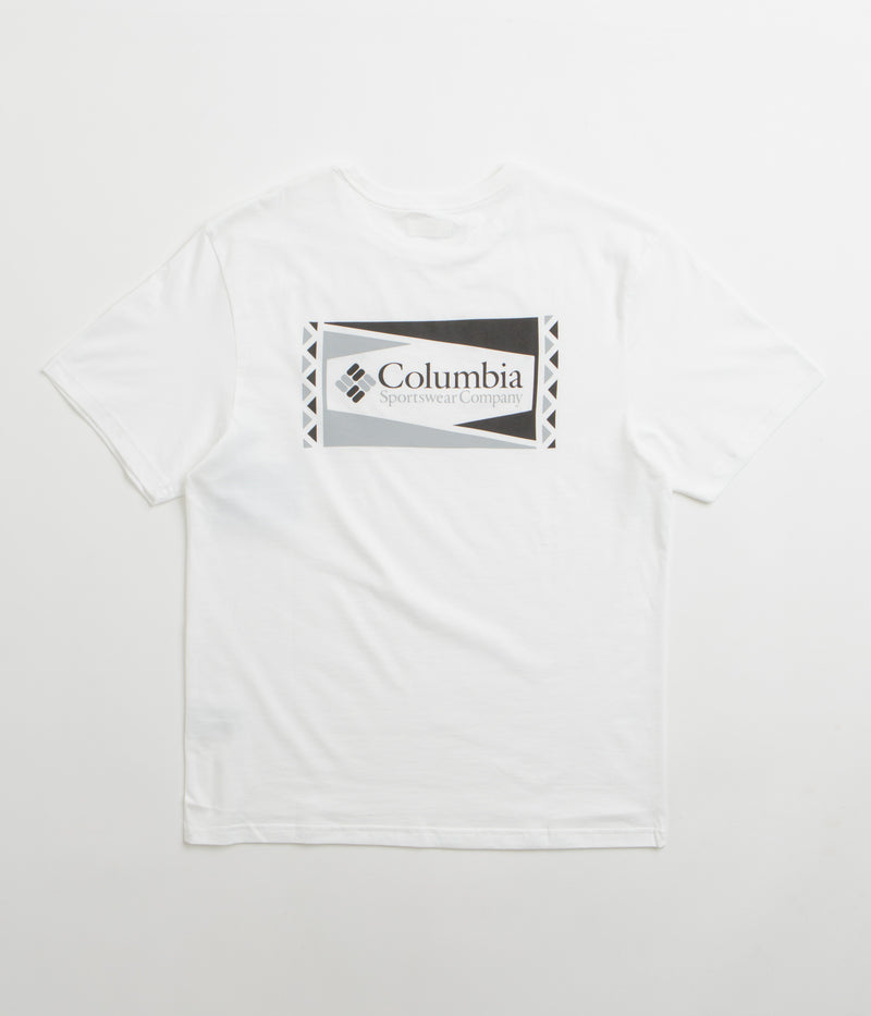 Columbia North Cascades T-Shirt in White and Hex Flag