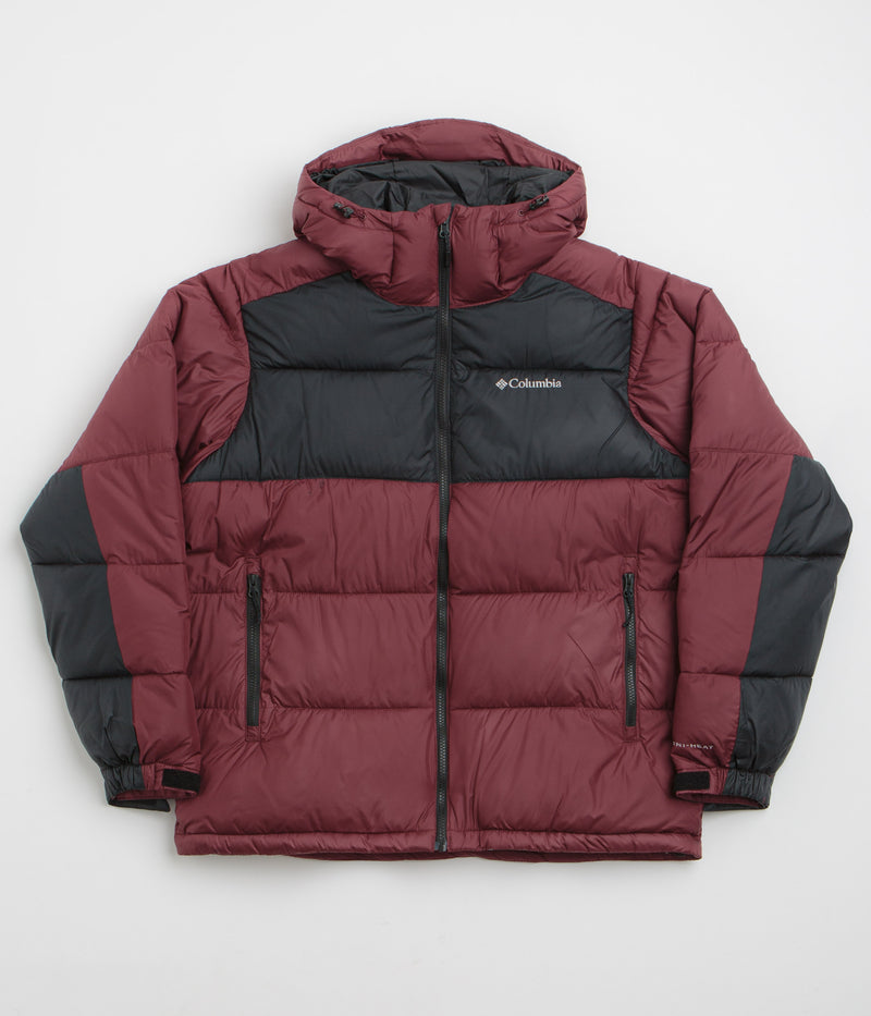 Columbia Pike Lake II Hooded Jacket in Rich Wine and Black
