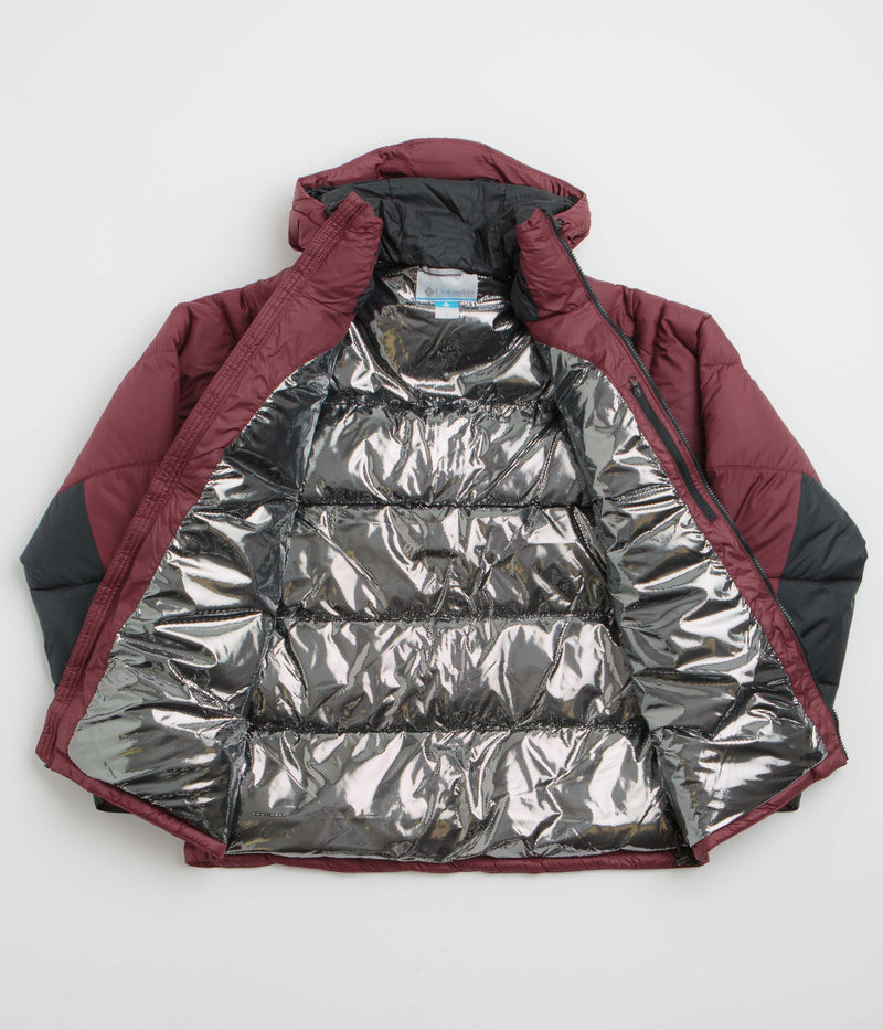 Columbia Pike Lake II Hooded Jacket in Rich Wine and Black