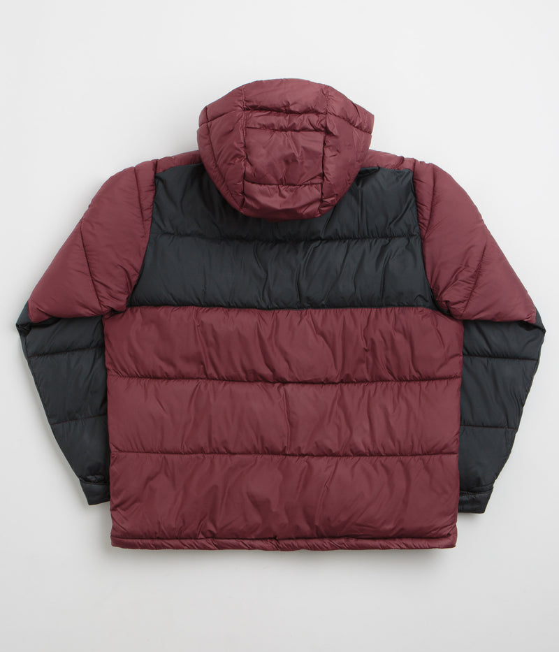 Columbia Pike Lake II Hooded Jacket in Rich Wine and Black
