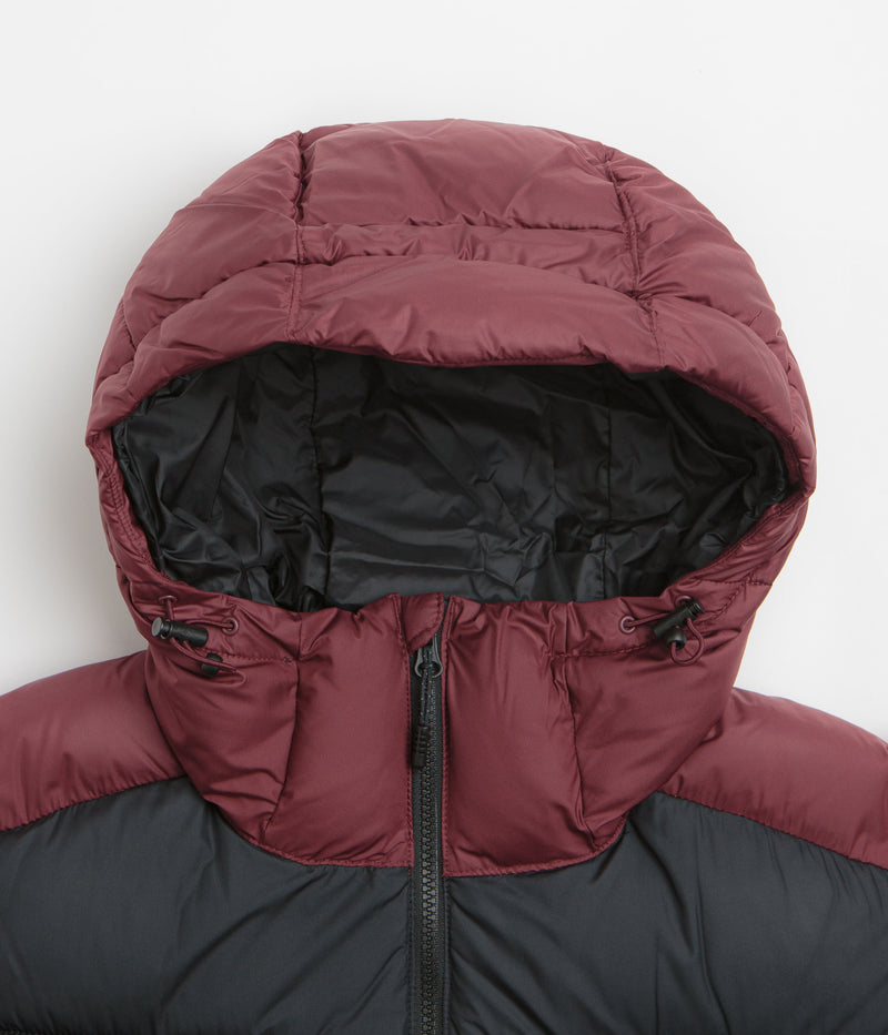 Columbia Pike Lake II Hooded Jacket in Rich Wine and Black