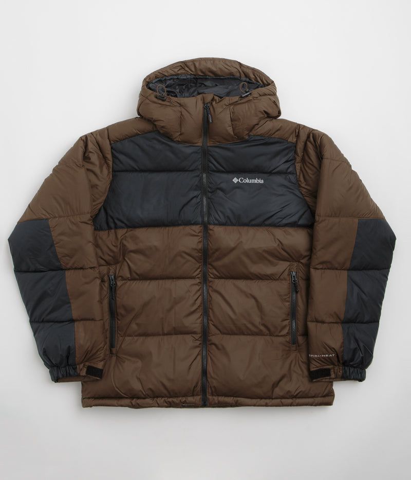 Columbia Pike Lake II Hooded Jacket in Tobacco and Black