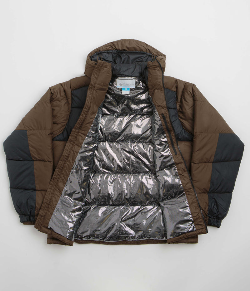 Columbia Pike Lake II Hooded Jacket in Tobacco and Black