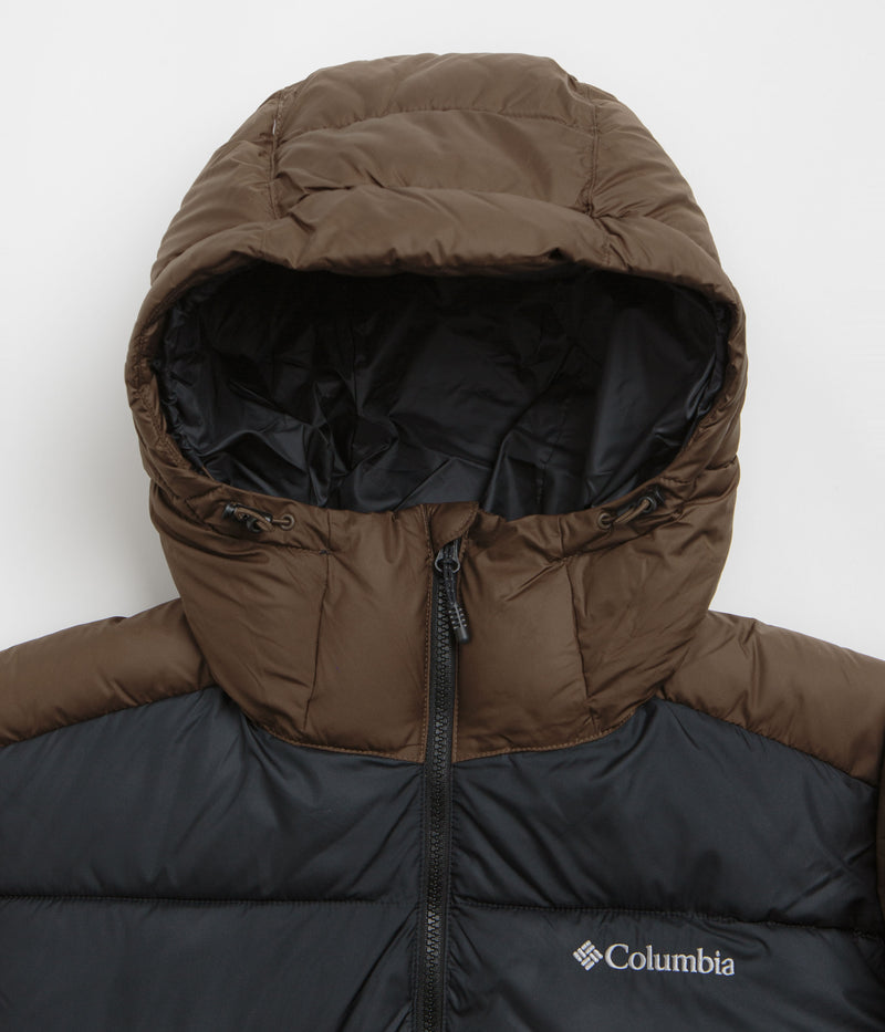 Columbia Pike Lake II Hooded Jacket in Tobacco and Black