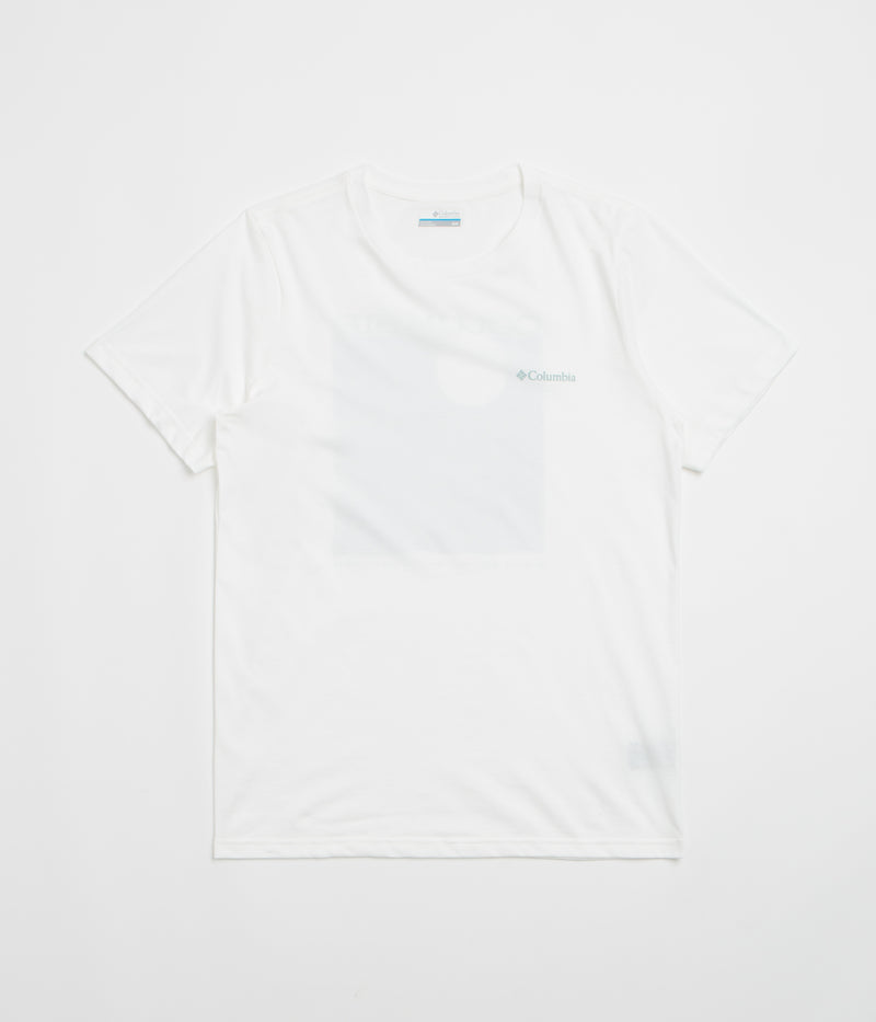 Columbia Rapid Ridge Back Graphic II T-Shirt in White and Framed Landscape