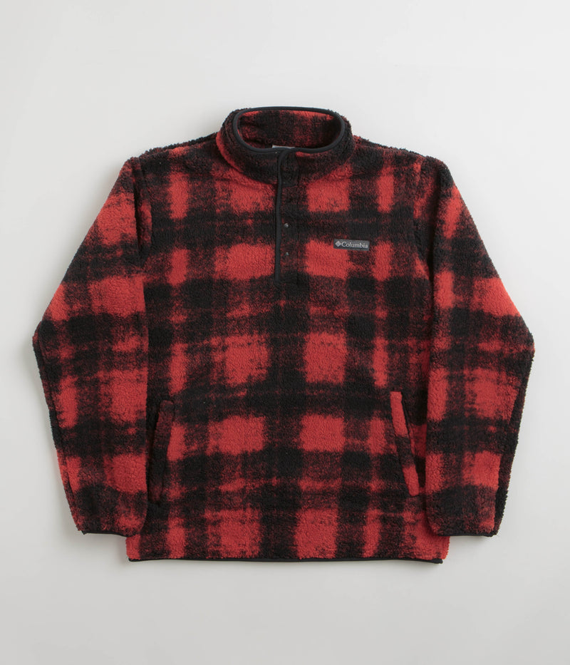 Columbia Rugged Ridge Half Snap Fleece in Sail Red Omblur