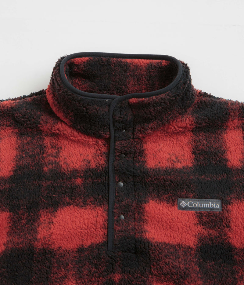 Columbia Rugged Ridge Half Snap Fleece in Sail Red Omblur