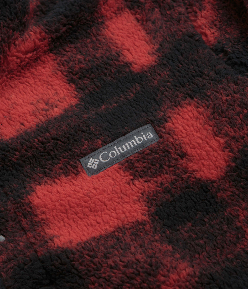 Columbia Rugged Ridge Half Snap Fleece in Sail Red Omblur
