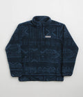 Columbia Rugged Ridge High Pile Half Zip Fleece in Collegiate Navy and Deschutes Days