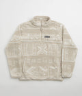 Columbia Rugged Ridge High Pile Half Zip Fleece in Dark Stone and Deschutes Days