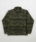Columbia Rugged Ridge High Pile Half Zip Fleece in Greenscape and Deschutes Days