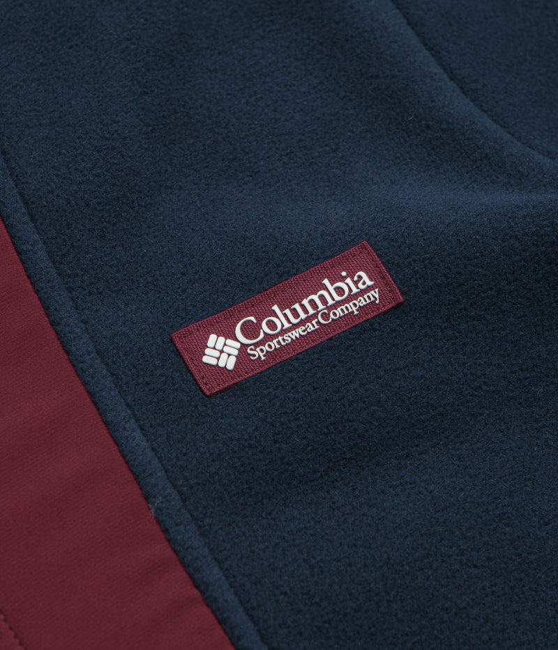 Columbia Sequoia Grove Full Zip Fleece in Rich Wine and Collegiate Navy