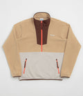 Columbia Sequoia Grove Half Zip Fleece in Canoe and Dark Stone / Tobacco