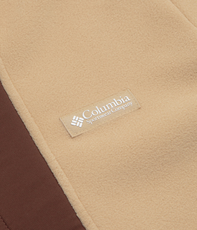 Columbia Sequoia Grove Half Zip Fleece in Canoe and Dark Stone / Tobacco