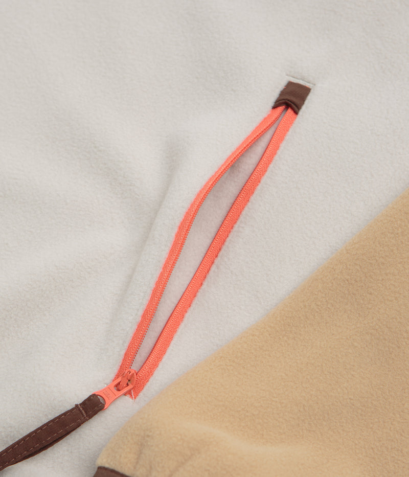 Columbia Sequoia Grove Half Zip Fleece in Canoe and Dark Stone / Tobacco