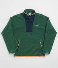Columbia Sequoia Grove Half Zip Fleece in Rain Forest and Collegiate Navy