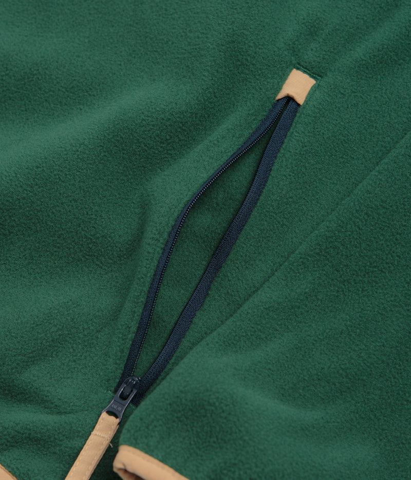 Columbia Sequoia Grove Half Zip Fleece in Rain Forest and Collegiate Navy