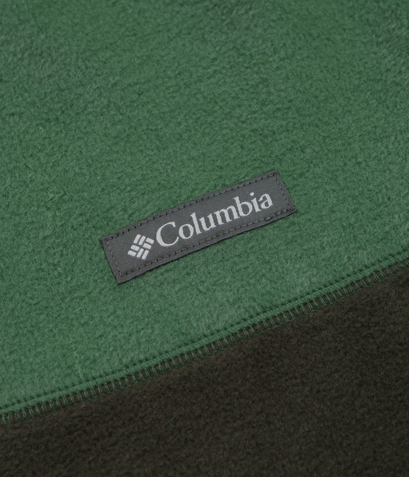Columbia Steens Mountain II Half Snap Fleece in Greenscape and Rain Forest