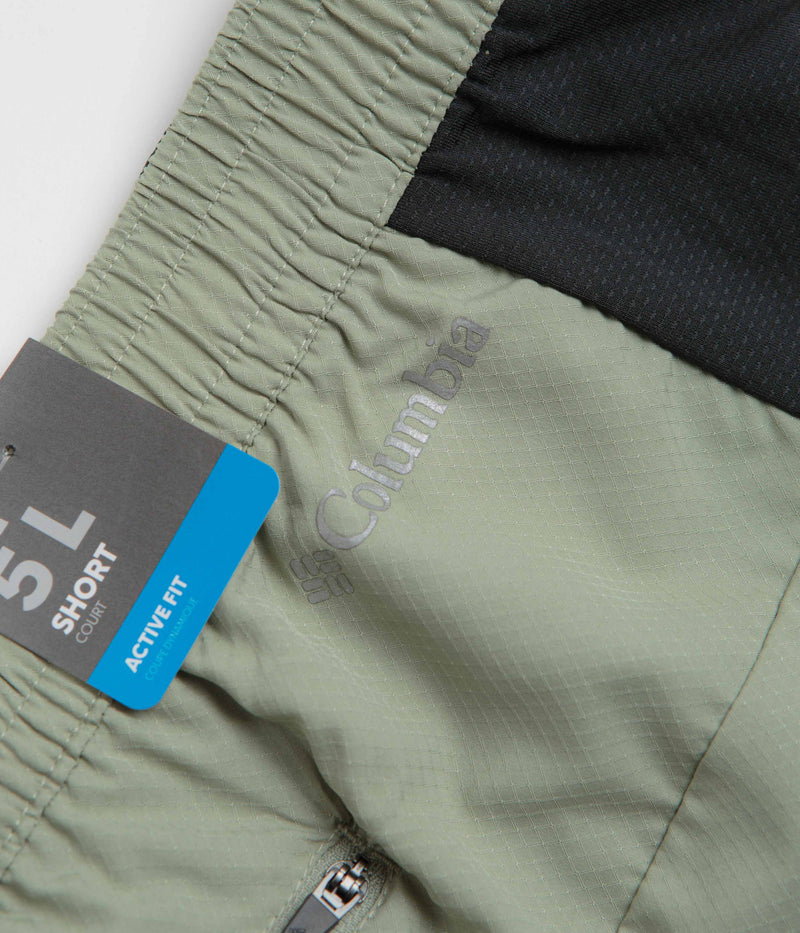 Columbia Three Pitch 5" Shorts in Safari and Black