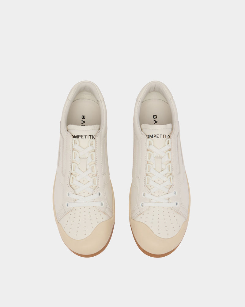 Competition Sneaker in White Leather