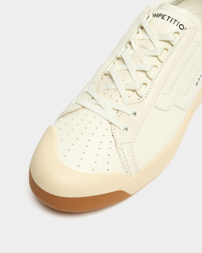 Competition Sneaker in White Leather