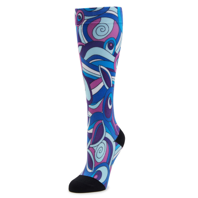 Compression Vintage Scarf Socks | Alegria Shoes
