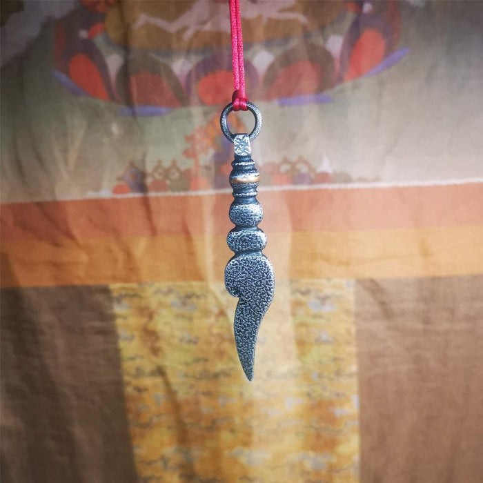 Conch Amulet 3.15" - Tibetan Buddhist amulet, view 7