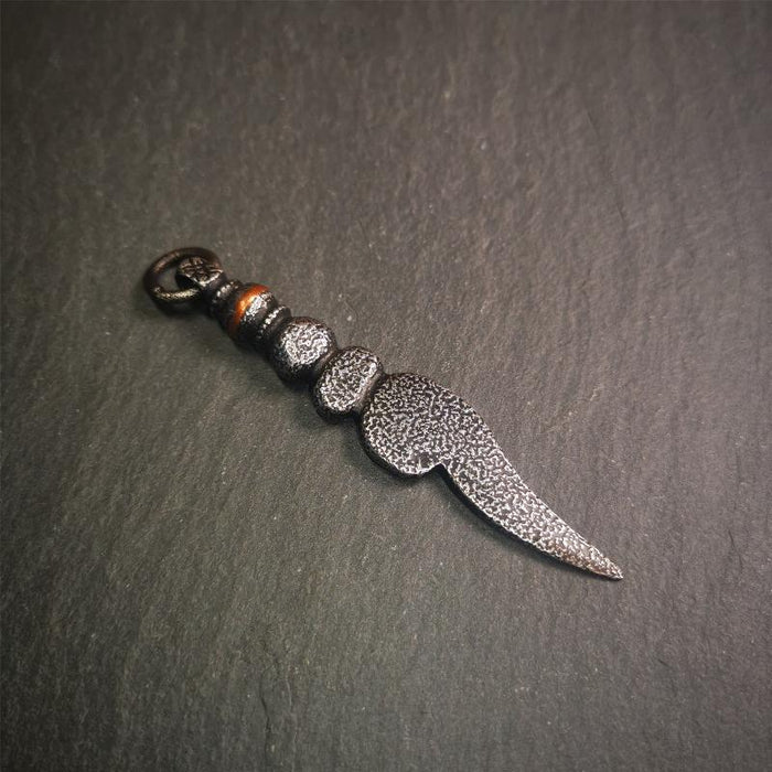 Conch Amulet 3.15" - Tibetan Buddhist amulet, view 8