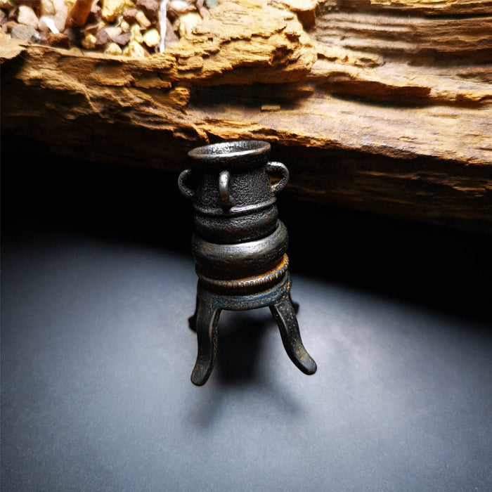 Cone Incense Burner Model - Tibetan Buddhist art, front view