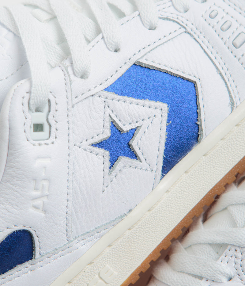 Converse AS-1 Pro Ox Shoes in White and Blue / Egret