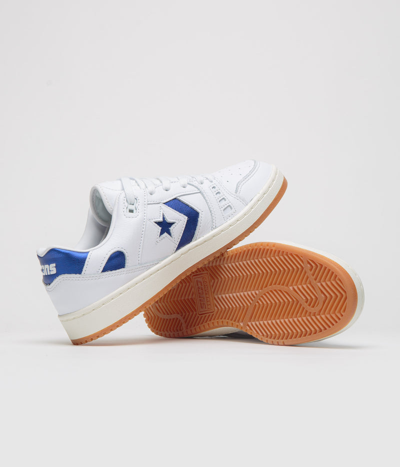 Converse AS-1 Pro Ox Shoes in White and Blue / Egret
