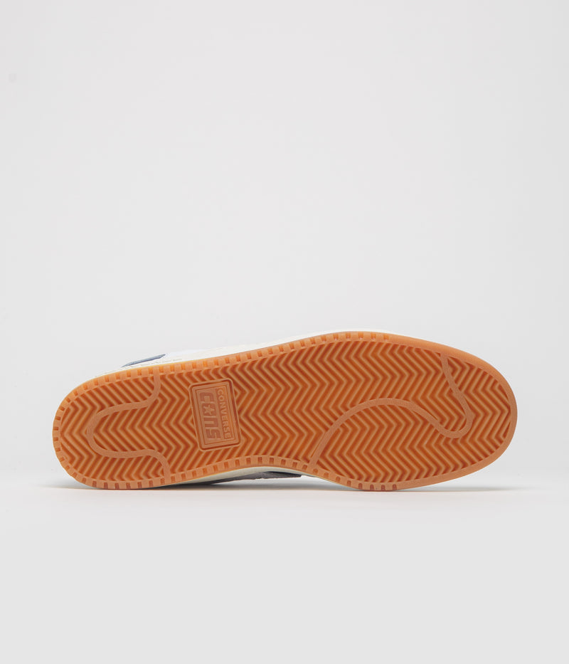 Converse AS-1 Pro Ox Shoes in White and Blue / Egret