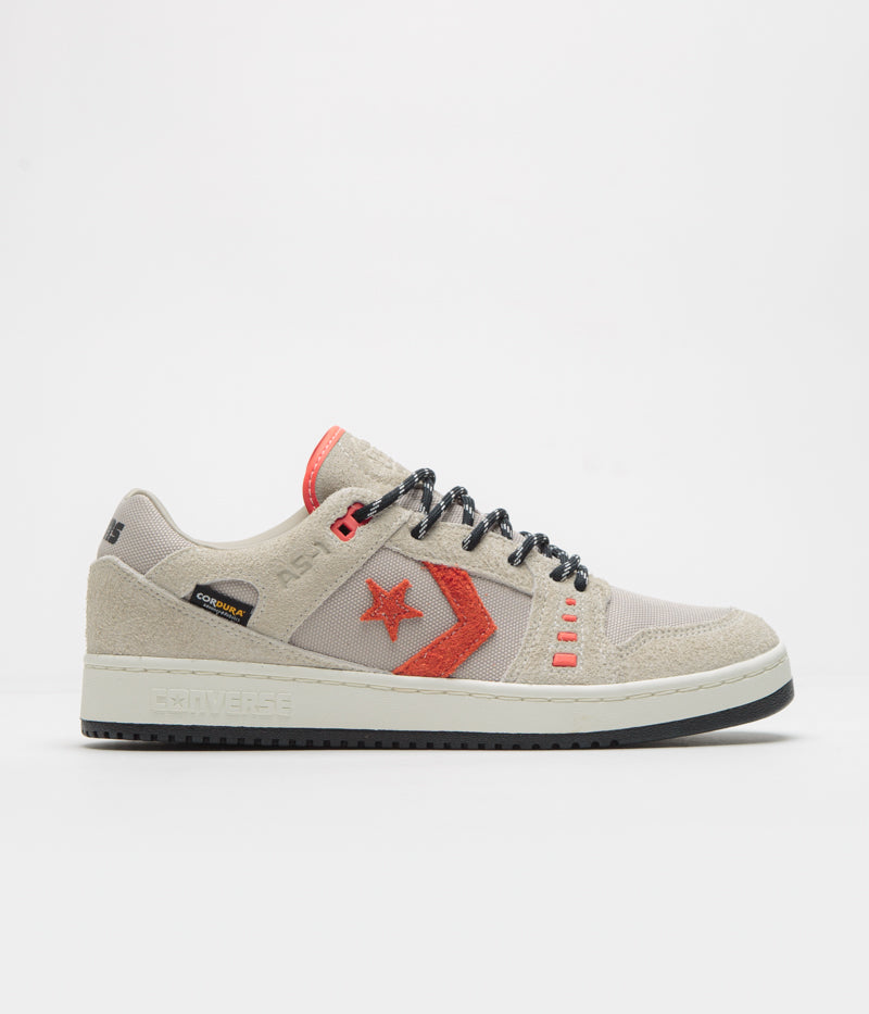 Converse Cons AS-1 Pro Cordura Shoes in Papyrus and Black / Vermillion Red