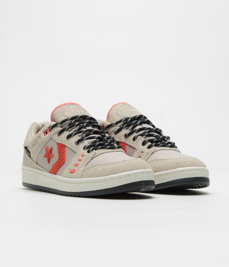 Converse Cons AS-1 Pro Cordura Shoes in Papyrus and Black / Vermillion Red