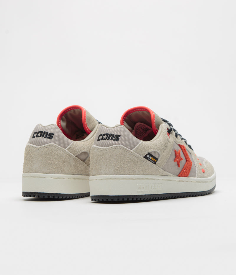 Converse Cons AS-1 Pro Cordura Shoes in Papyrus and Black / Vermillion Red