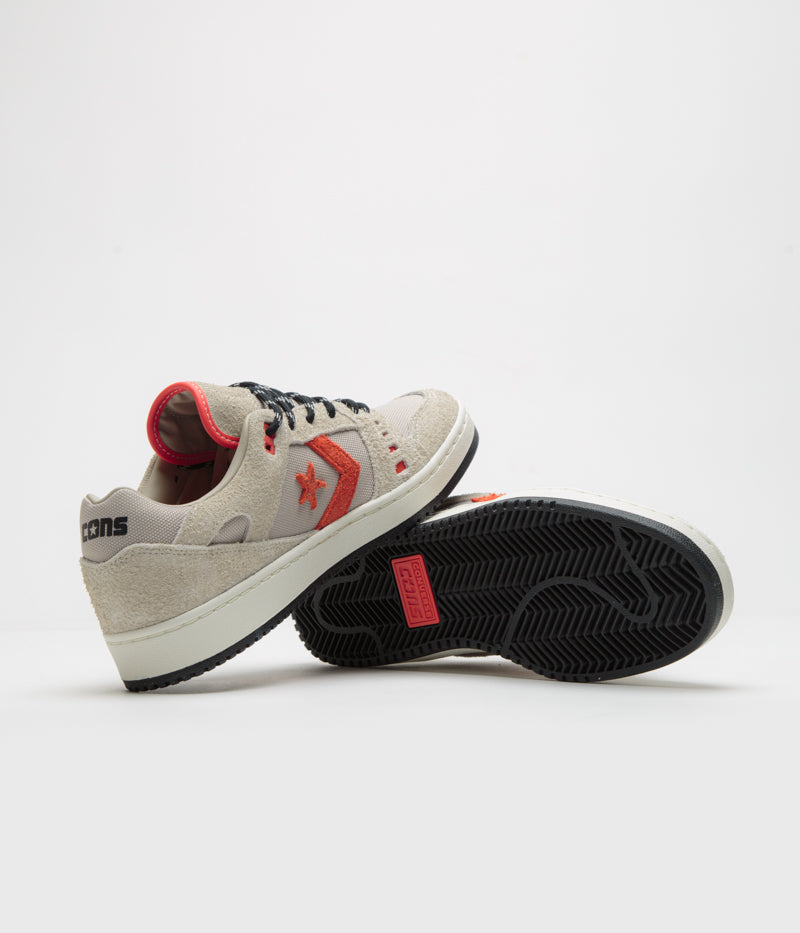 Converse Cons AS-1 Pro Cordura Shoes in Papyrus and Black / Vermillion Red