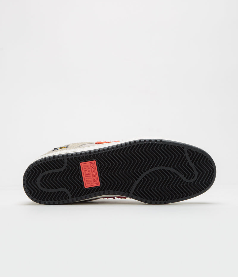Converse Cons AS-1 Pro Cordura Shoes in Papyrus and Black / Vermillion Red